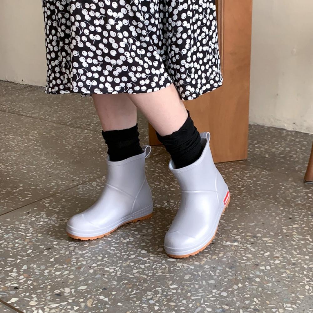 

Синие городские шорты, соответствующие цветам сезона дождей, модные резиновые сапоги, резиновые сапоги, 3 цвета