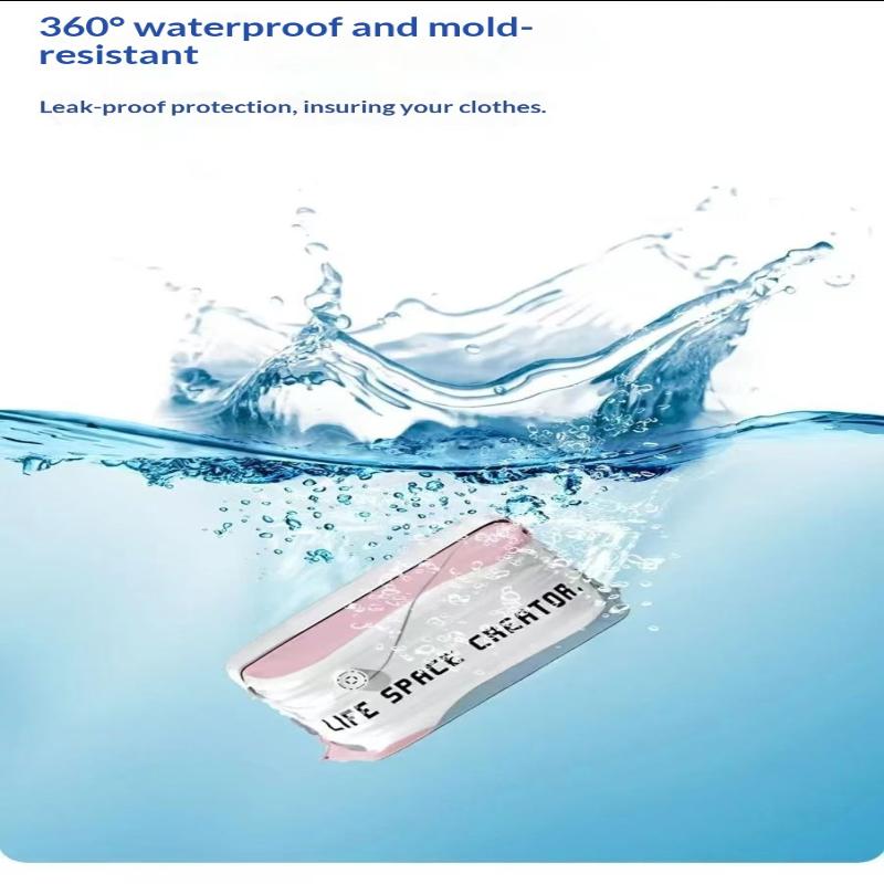 No Pump Vacuum Storage Bags Large Capacity Airtight Reusable Space Saver For Clothes Quilts Closet Organizer