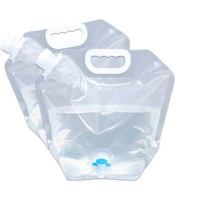 KAMIHO Wasserversorgung Wasserversorgungstasche für einfache Handhabung mit zentraler Hahntasche, Tank, Tank, Camping, Freizeit, Katastrophen, (Klar, 10l)