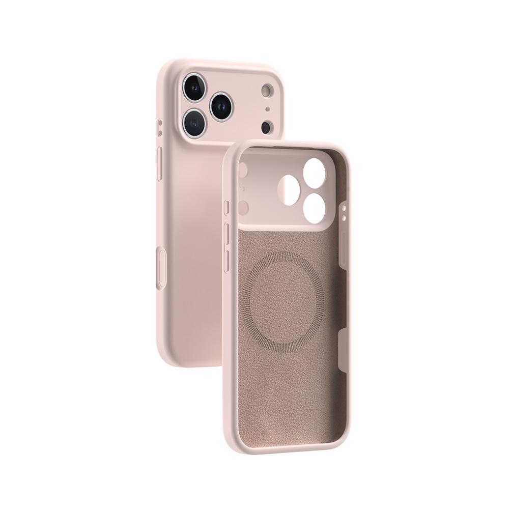 Applicable to iPhone17Pro liquid silicone mobile phone case Apple 17air magnetic suction integrated camera button case