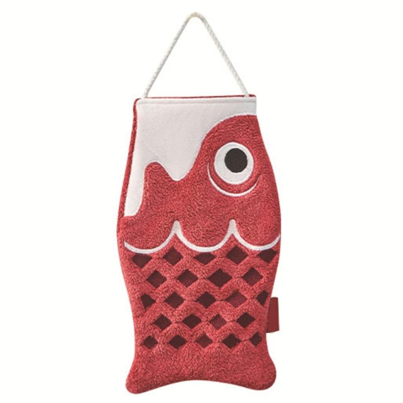 

Japanese Carp Hand Towels for Bathroom and Kitchen Soft Wipe Hand Towel Absorbent Towels for Quick Drying червоний