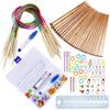 Dennty Stricknadel Strickwerkzeuge für Beinhaltet Stricken Rundstricken Reihenzähler Band Aufbewahrung Strickwerkzeugset für und Mehr Set,