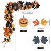 Halloween Artificial Vines Orange Black Autumn Leaves Fake Garland For Home Christmas Thanksgiving Party Fireplace Fall Decor