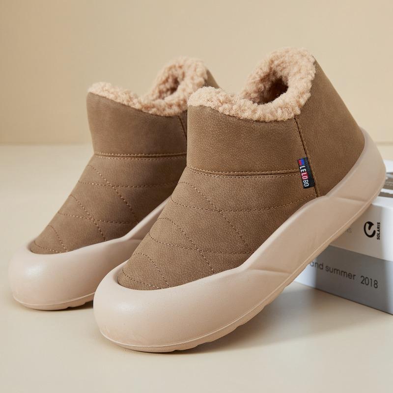 Cotton shoes winter women's new snow boots polyurethane comfortable women's short boots piled and thickened cotton boots cold-proof and warm boots