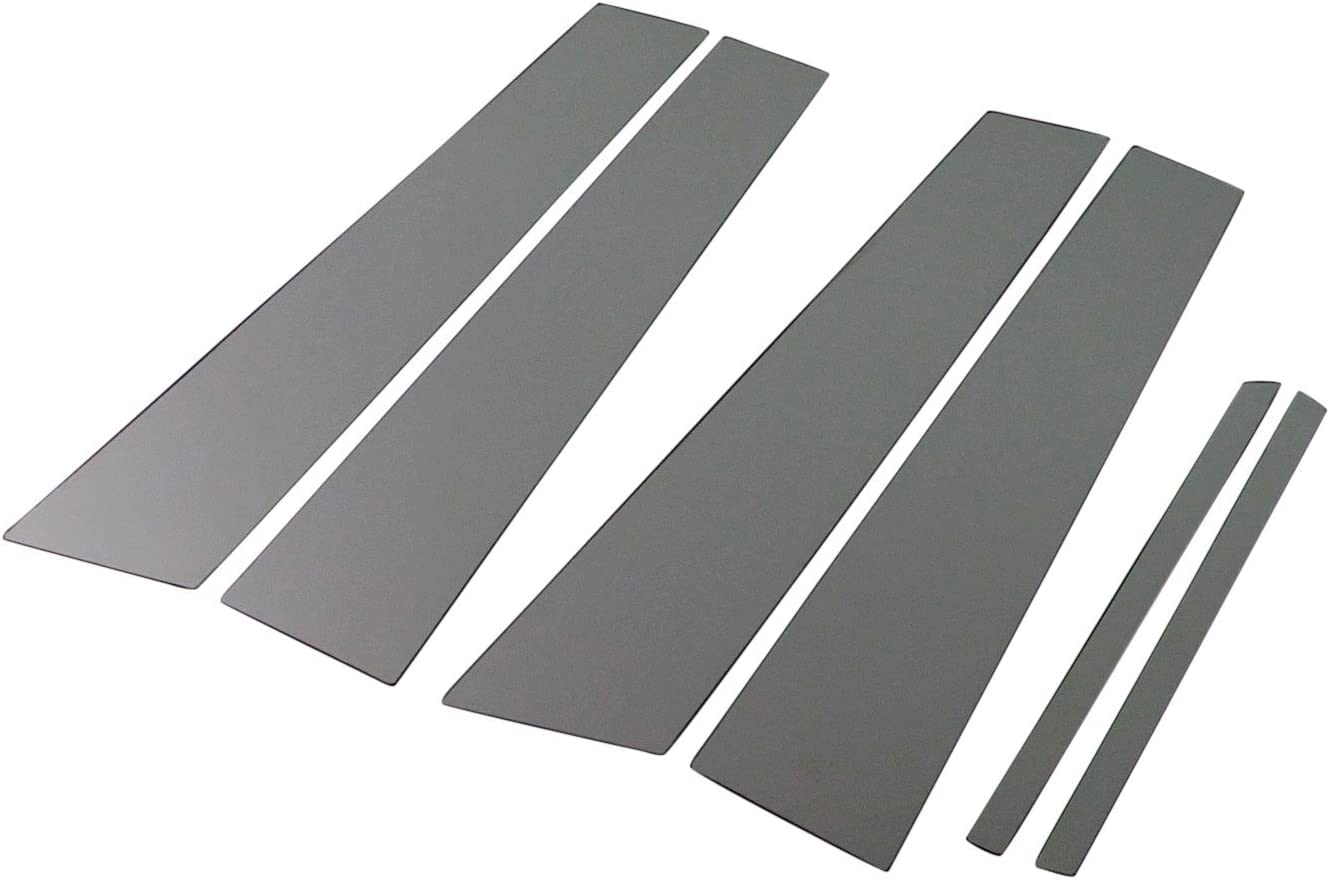 

BRIGHTZ Finish Stainless Steel Black Plated Pillar Panels for Toyota Camry Visors Ultra-Mirror ACV40/ACV45 (No Required) (6-Piece Set) [PIL-BLA-154]