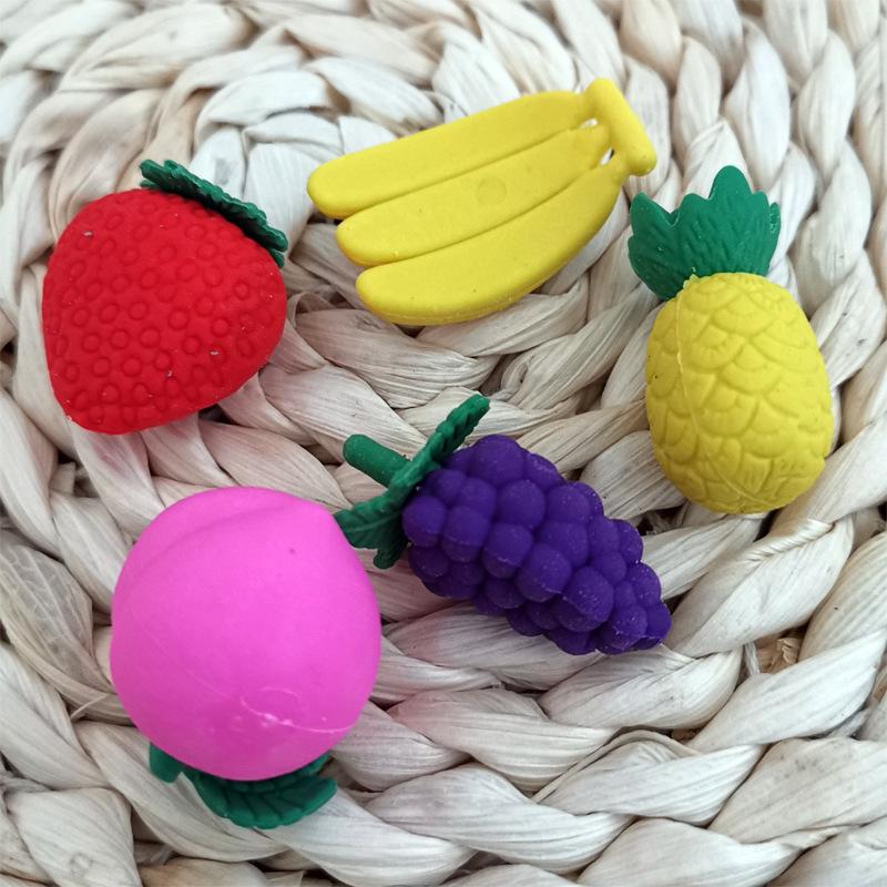 Fruit Eraser Cute Simulation Styling Eraser Student Learning Stationery Office Prize