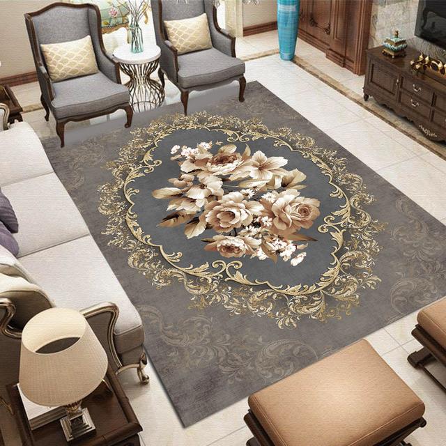 New Home Living Room Classical European Carpet Modern Bedroom Simple European Carpet Home Decoration Coffee Table Mat