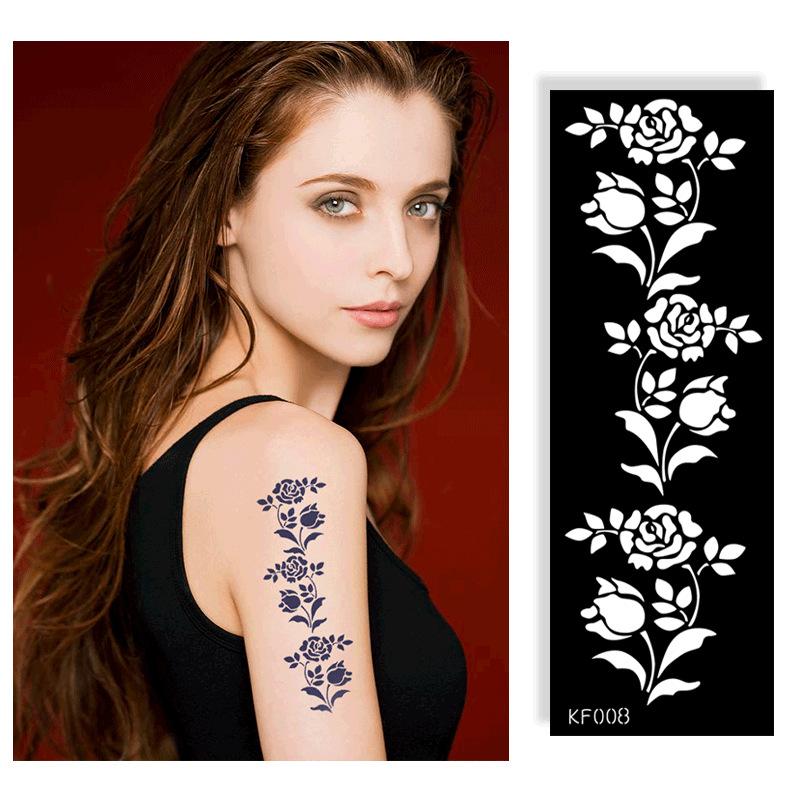 Pet Hollow Tattoo Template Juice Tattoo Sticker Template Ins Wind Flower Tattoo Sticker