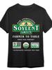 Ultra-Soft Soylent Green Farmer To Table - Creative Print T-Shirt, Comfort-Fit C