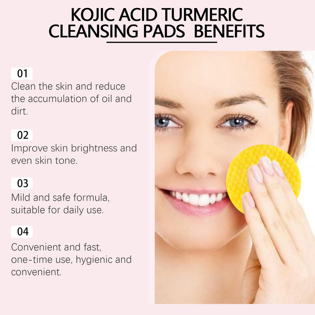 Turmeric Tricarboxylic Acid Cleansing Pad Cleansing Gentle Daily Skin Care Moisturizing Skin
