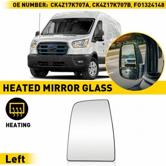 Стеклянное верхнее зеркало с подогревом, сторона водителя, левая, для фургона TRANSIT 2015- FO1324148