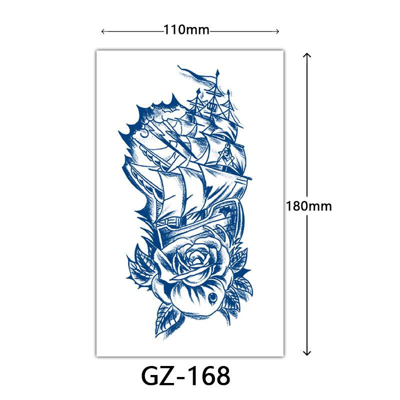 Herbal Semi-Permanent Tattoo Sticker, Animal English Totem Tattoo Sticker, Sweat-Proof Waterproof Tattoo