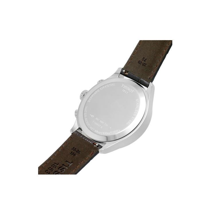 Tissot Soko Kollektion Quarzwerk Wasserdichte Unisex-Uhr 45mm Grünes Zifferblatt Edelstahlgehäuse T116.617.16.092.00