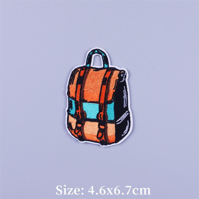 Adventure Camping Thermoadhesive Patches On Clothes DIY Mountain Beach Iron-on Patch For Clothing Travel Sunglasses Appliques