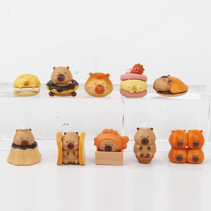 Cub Bakery Capybara Bread Qmeng Miniature Toy Model Decoration Gift Holiday