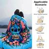 1pz Coperta con Stampa Stitch - Morbida, Coperta per Tutte le Stagioni per Soggiorno, Camera da Letto, Regalo Personalizzato con Adorabile Design Cartoon