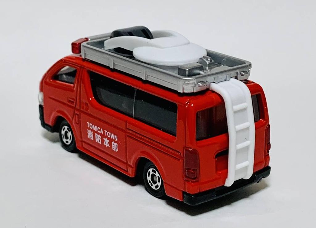 Tomica Shop Original Tomica Town Fire Radio Relay Vehicle with Movable Roof Antenna