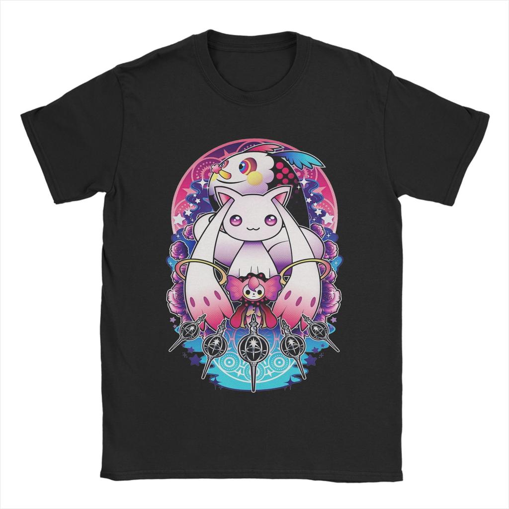 T-shirt Mahou Shoujo Homura Akemi Homme Col Rond Coton T-shirt Madoka Magica Anime Manches Courtes T-shirts Cadeau d'Anniversaire Vêtements