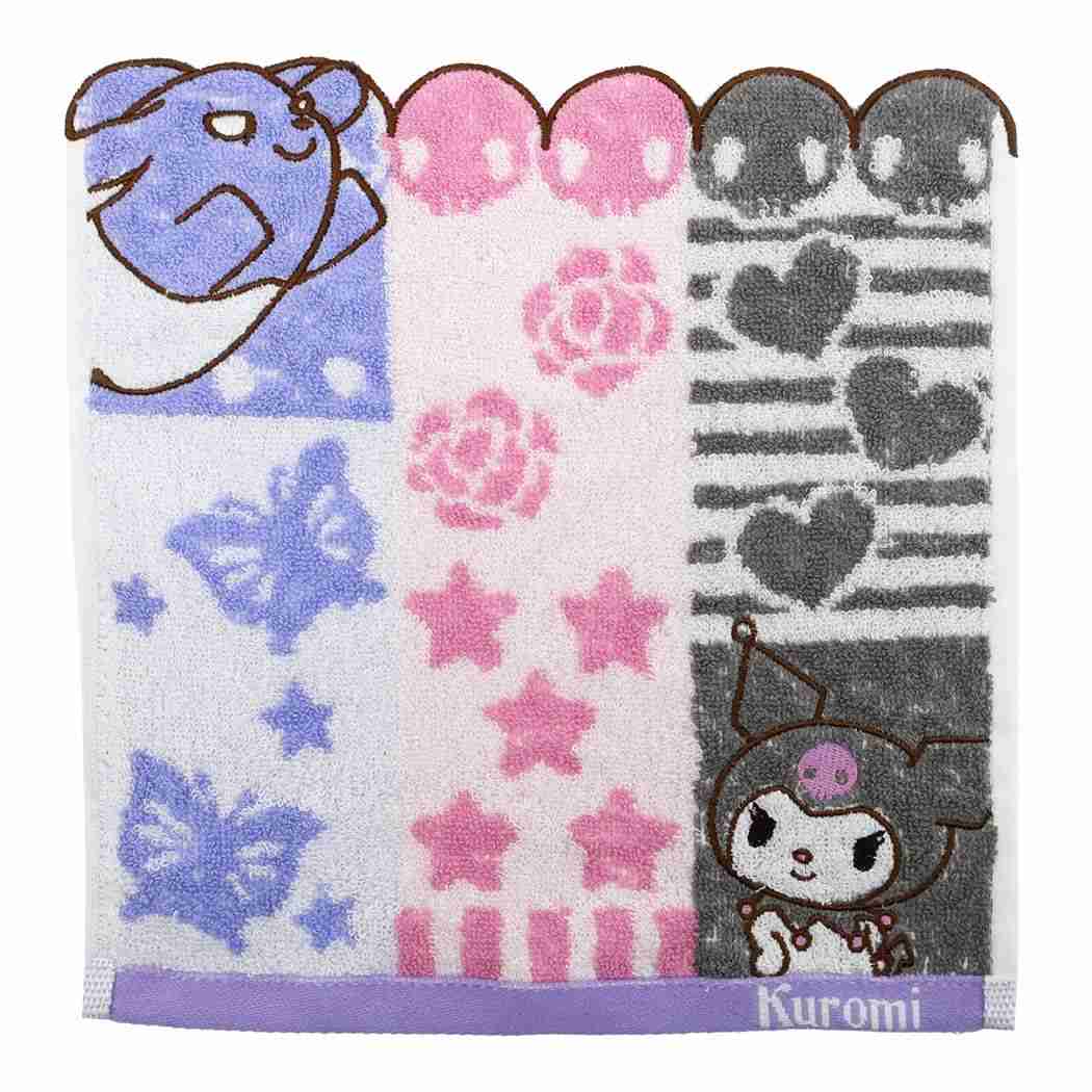 Kuromi Mini Towel Jacquard Handkerchief Chambray Sanrio Marushin Life Preparation Goods Character Items Available Mail Delivery Cinema Collection