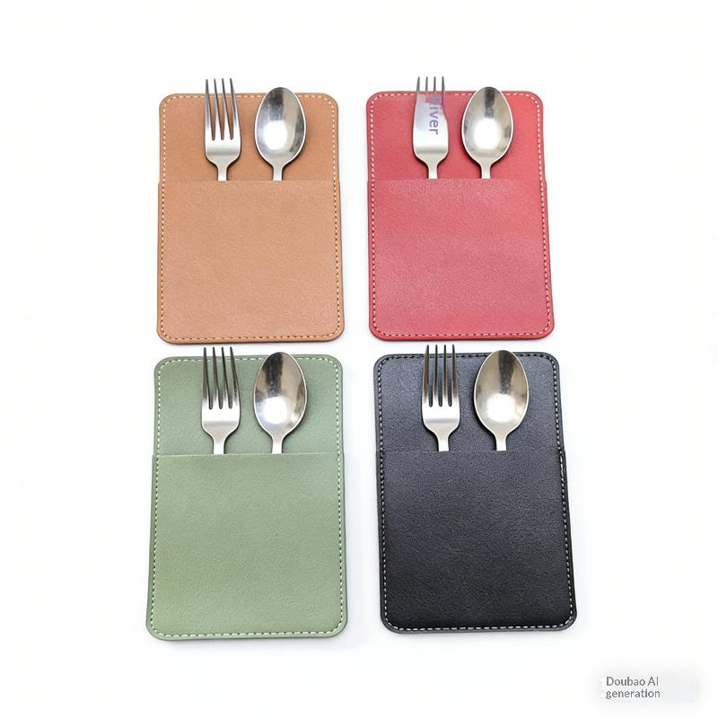 Portable Cutlery Bag With Zipper Cutlery Box Storage Bag Camping Cutlery Storage Bag For Kids Tableware Travelling Picnic School