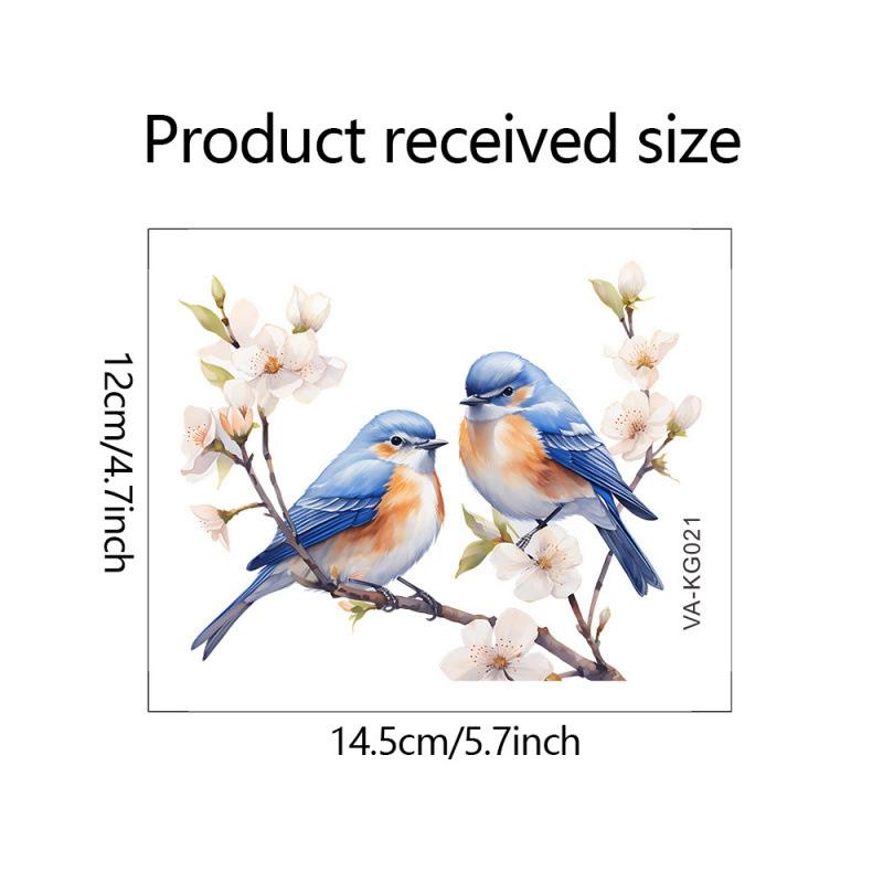 Bunte Äste, Vögel, Schlafzimmer, Wohnzimmer, Schalteraufkleber, Heimdekoration, Verschönerungswandaufkleber