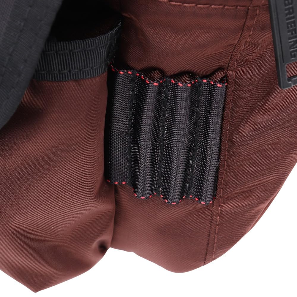 BRIEFING Golf Bag, Round Waist Pouch with Hole, BRG233E60-023 (BrownFMen's)