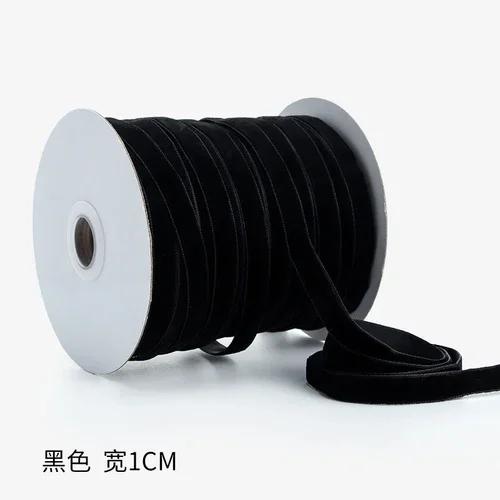 50yards 10mm Velvet Ribbon Wedding Party Decoration Handmade Gift Wrapping Hair Bows DIY Christmas  Sewing Crafts Fabric Ribbons