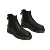 Dr. Martens 2976 Botines Chelsea de Tobillo Slip-On de Piel con Puntera Redonda Unisex Carbón-Negro 27142001