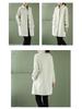 Women's Plus-Size Washed Cotton Trench Coat, Mid-Length, Loose Fit, Korean Style, for Spring and Autumn.