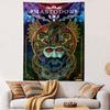 Mastodon Hammer Tapestry Wall Hanging, Heavy Metal Band Poster Art, Rock Wall Decor for Bedroom Living Room Dorm