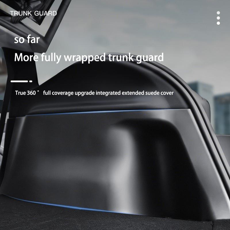 For Tesla ModelY Juniper2025 Trunk Side Guards TPE Full Cover Fluff Surface Corner Protection Pads Interior Protector Accessorie