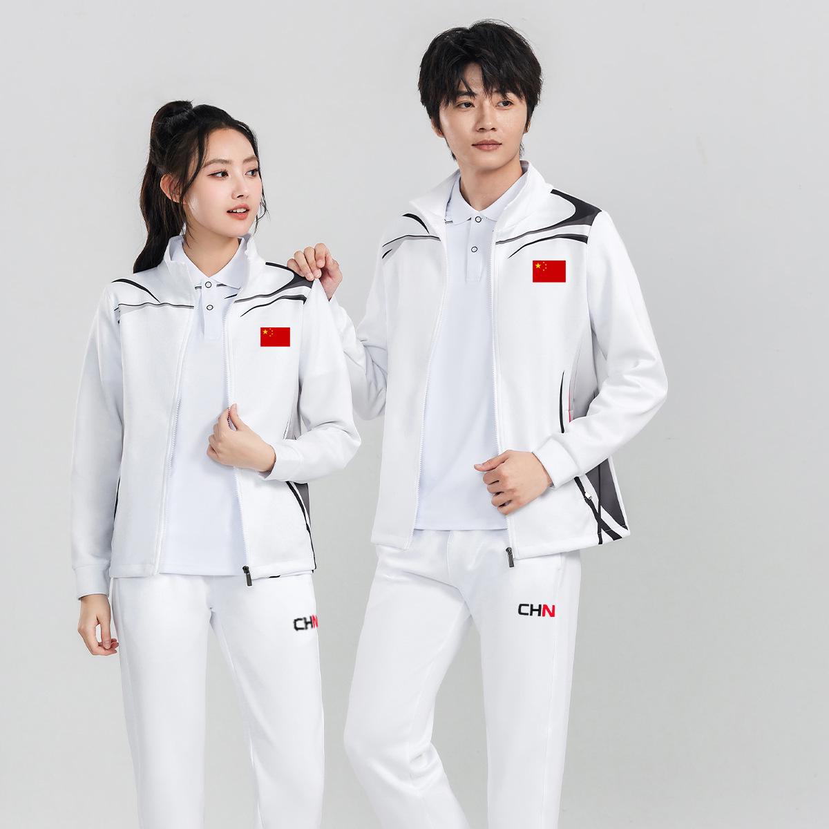 

Унисекс китайский спортивный костюм: Кардиган со стойкой для командной или школьной формы 4XL