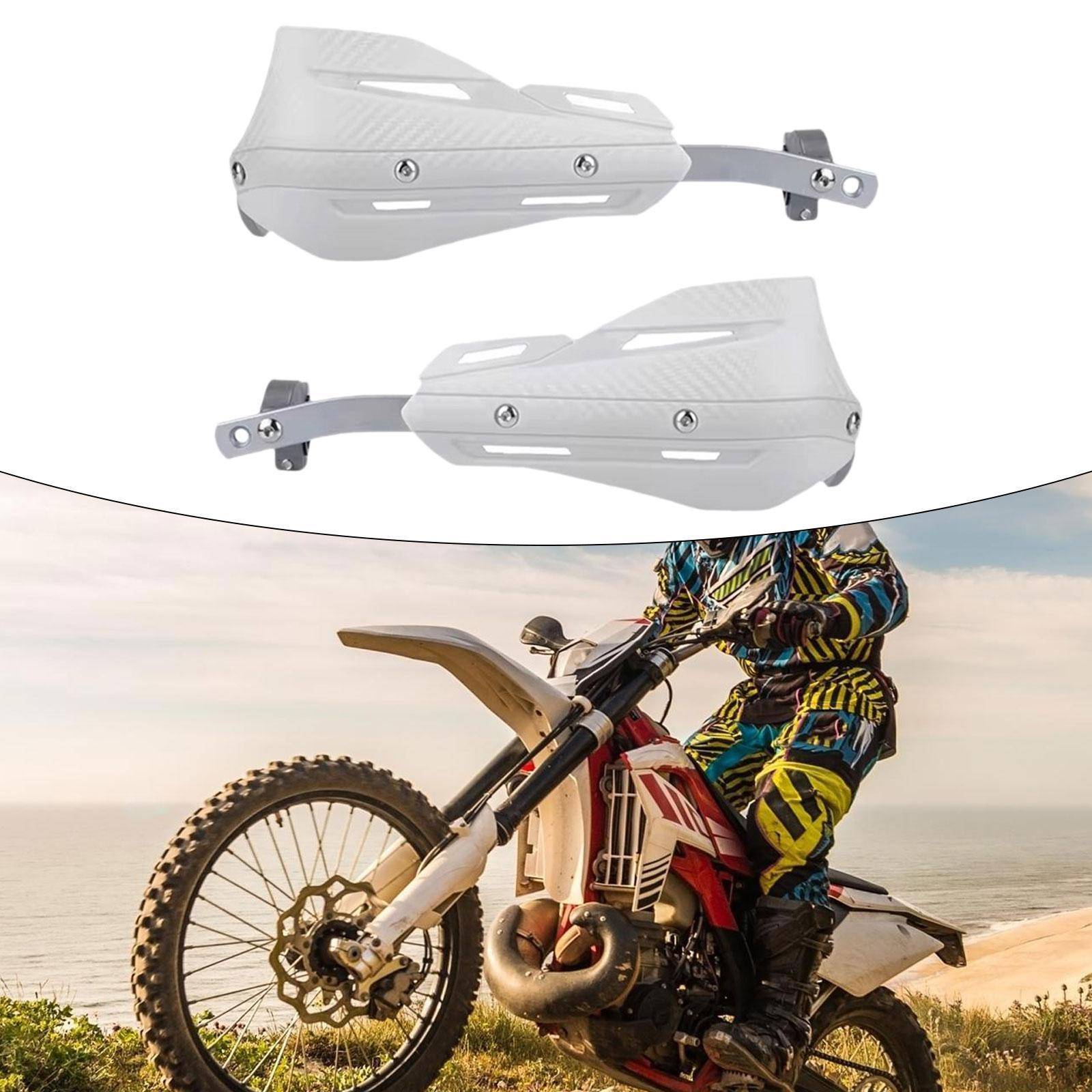 2 Aluminum Alloy Motorcycle Handguards, Universal MultiPurpose Equipment for Quads, Scooters And