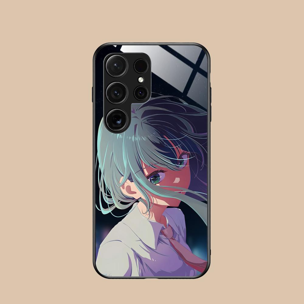Oshinoko Akane Kurokawa Phone Case for Samsung Galaxy S26 S25 S24 S23 S22 S21 S20 Note20 Plus FE Ultra Glass Colorful Cover