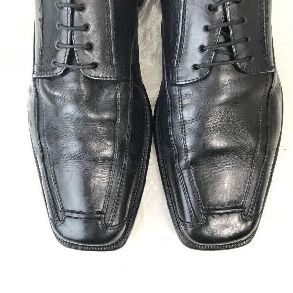 Lloyd Leather Swirl Moc Dress Shoes Black Size 10F 28.5cm Made in Germany(USED)