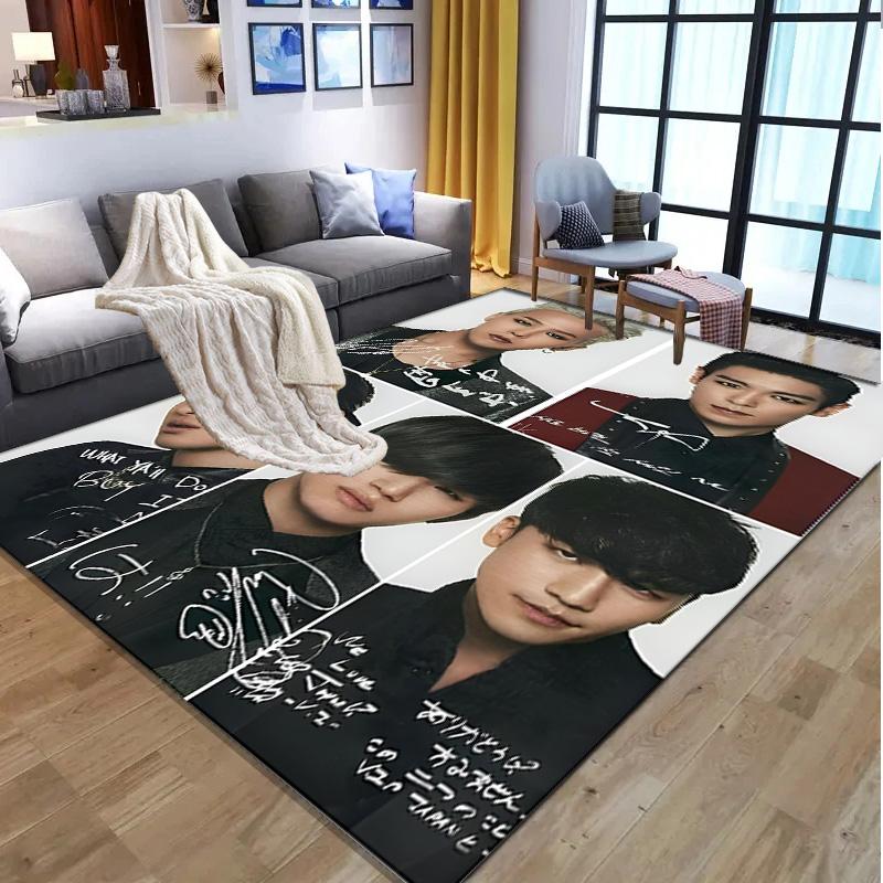 BIGBANG Pattern Rug, Indoor/Outdoor Mat, for Picnic, Gameroom, Bedroom, Office, Living Room, Home Decor Carpet, Birthday Gift