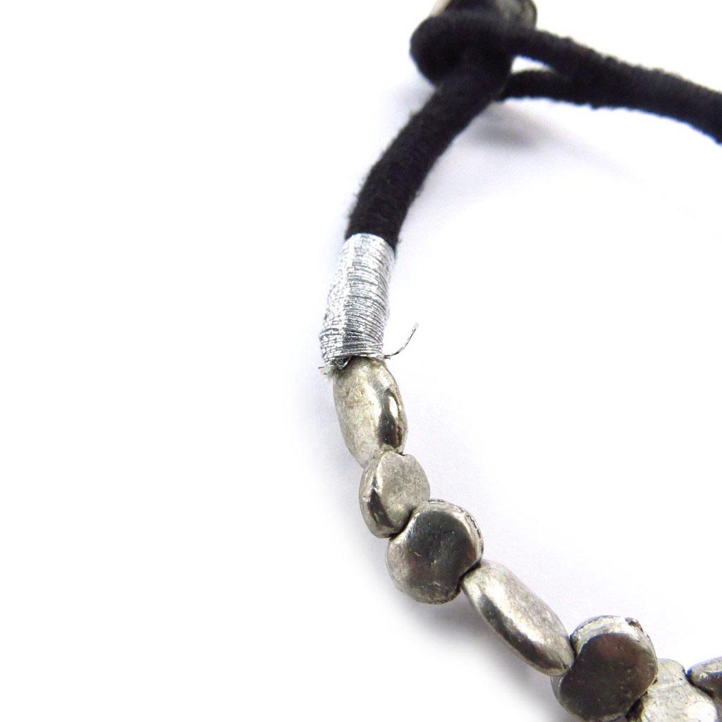 Les Trésors De Lily [J6333] - Designer Bracelet 'Kilimanjaro' Aged Silver