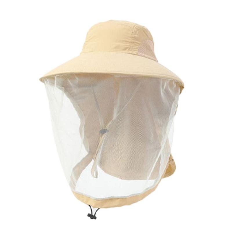 Fashion Unisex Foldable Mosquito Hat With Hidden Net Mesh Repellent Insect Bee Protection Casual Outdoor Sunscreen Fishing Cap