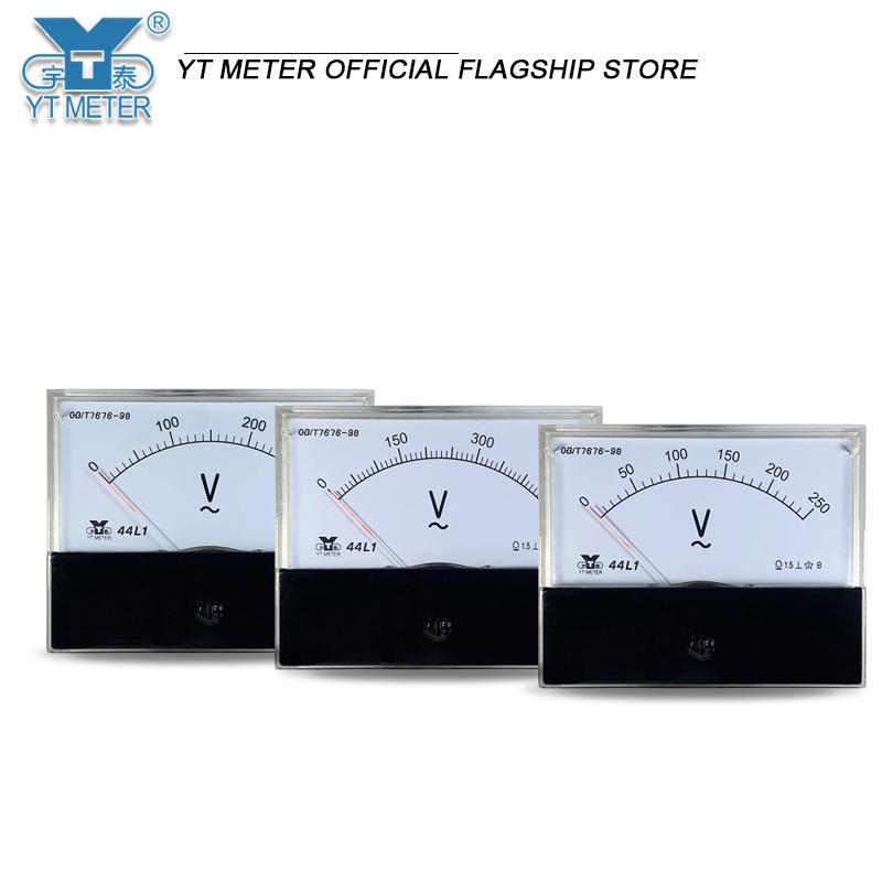 44l1-v AC Voltmeter Ac10v 15V 20V 30V 50V 100V 150V 250V 300V 450V 500V 600V 750V Pointer Voltmeter 80 * 100mm To Measure Single