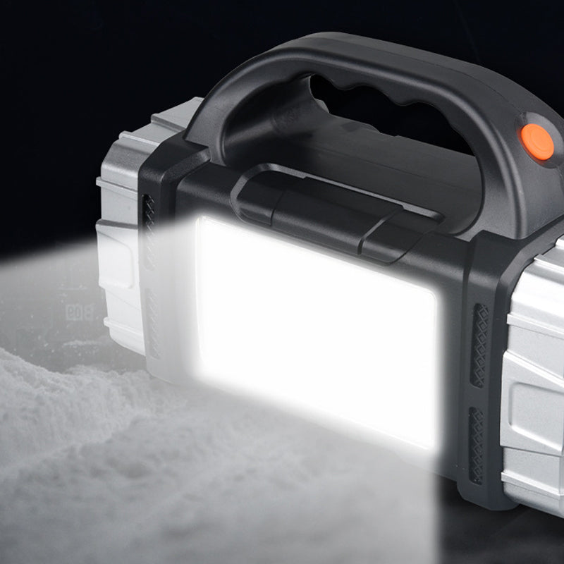 Solar Rechargeable Portable Searchlight Multifunctional Spotlights Outdoor LED COB Lighting Strong Light Flashlight