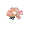 Chinese Peony Brooch: Elegant Alloy Pin for Women's Cheongsam and Coat.