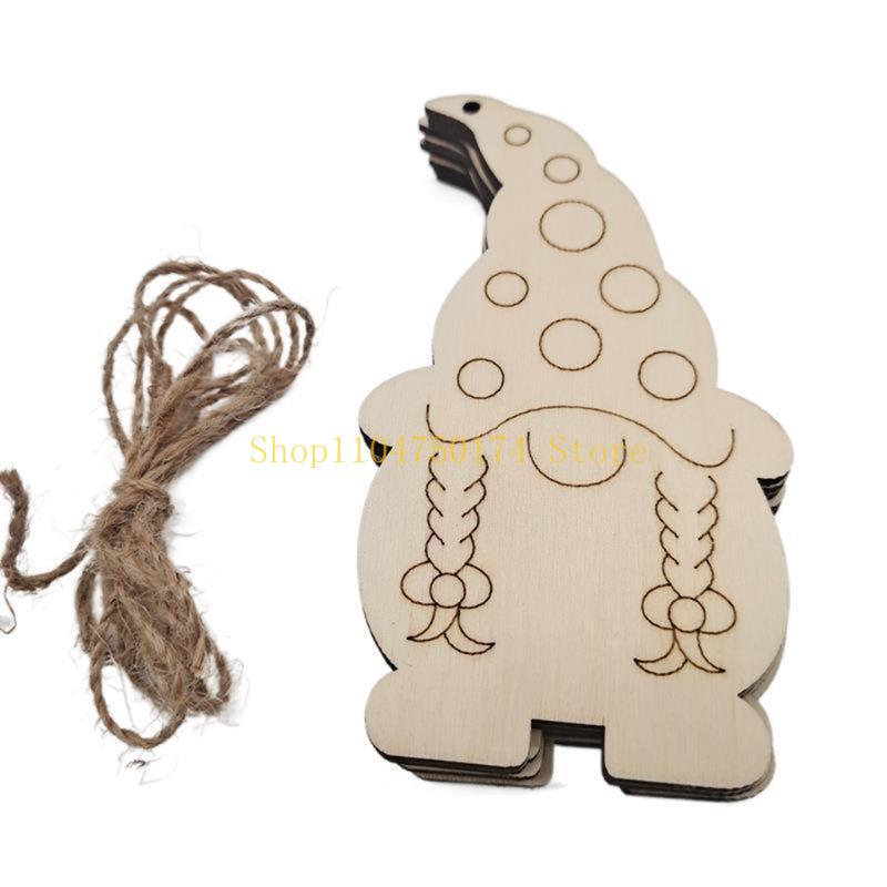 

10 Pcs Christmas Gnomes Wooden Decorations for Christmas Home Ornament Decor top sale