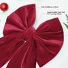 Large Velvet Bows Giant Velvet Red Bow  90x45cm Christmas Tree Hanging Ornaments for Fireplace Mantels Front Doors