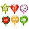 5Pcs 18Inch Fruit Watermelon Strawberry Orange Fruit Aluminum Foil Balloon Round Children'S First Birthday Party Decoration Toys