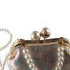 Kiss Lock Chinese Style Handbag Pearl Hanfu Clutch Bag Retro Embroidery Banquet Bag  Women