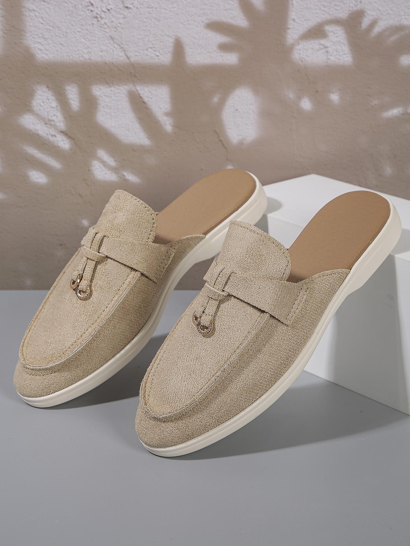 

2024 Нове жіноче взуття Lefu Shoes з м’якої шкіри в стилі ретро «Ледачий чоловік» крокує на товстій підошві з плоским дном, зручне одномісне взуття 40