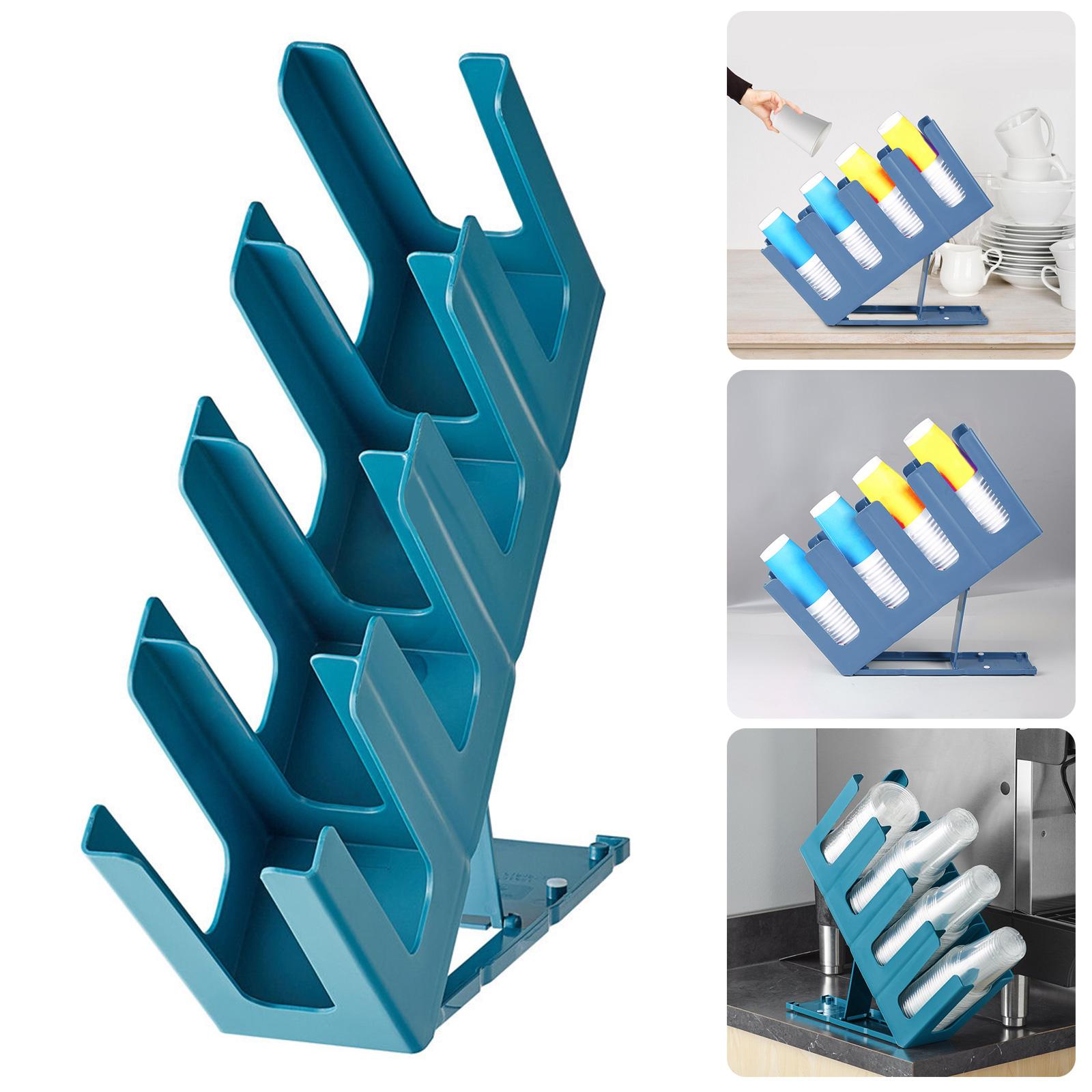 

Fashionable Space Saving Designs Folding Cup Organizers With Four Compartments Accessory for Cafe Shop Efficiency кавовий