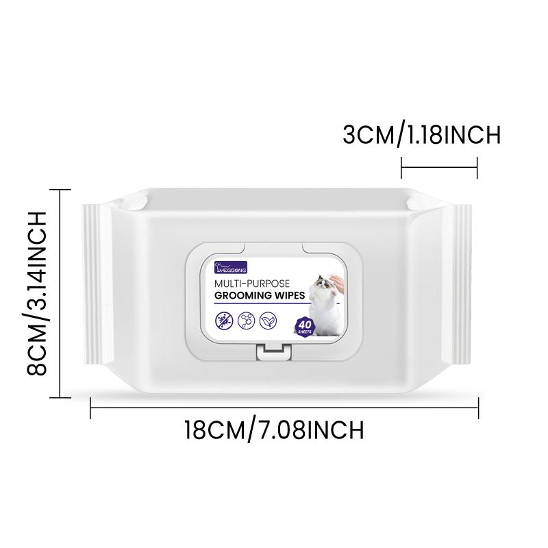 §Yegbong Pet Wet Wipes Universal For Dogs Cats Body Ear Eye Cleaning Deodorant Odor Remover Pet Grooming Wipes