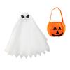 Halloween Ghost Goose Outfit, Lawn Porch Goose Clothes, Fall Halloween Goose Costume for Outdoor Patio Yard Lawn Decoration