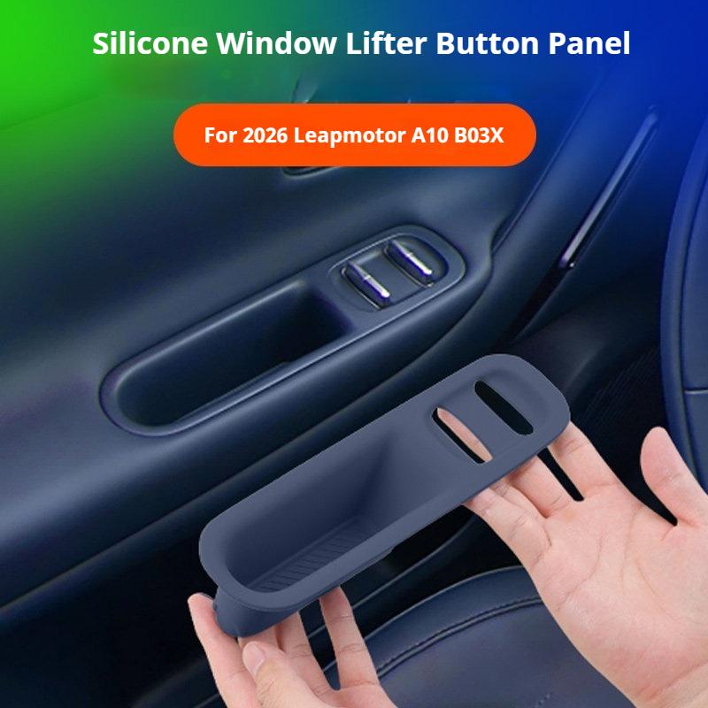 Car Door Armrest Protection Pad for Leapmotor A10 B03X 2026 Silicone Pad for Door Lifting Window Panel Interior Car Accessories